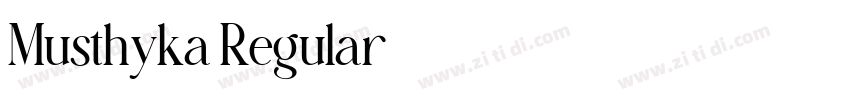 Musthyka Regular字体转换